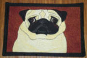 Pug Placemats - 4 different designs in each set.