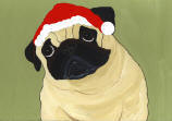 (HA46) - Holiday Fawn Pug