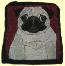 Pug Change Purse - Fawn Side
