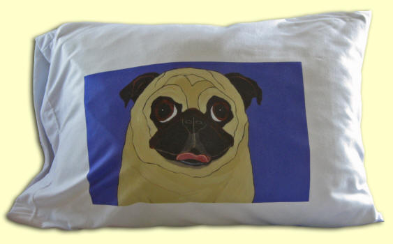 Pillow Case - Pug Design A64