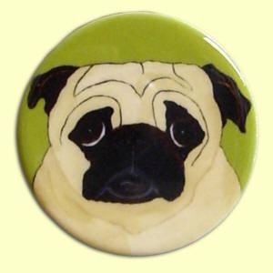 Round Magnet - Pug Design A58