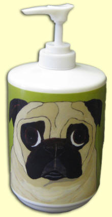 Soap Dispenser - Pug Design A62