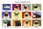Click here for a close up of Pug Art 2024